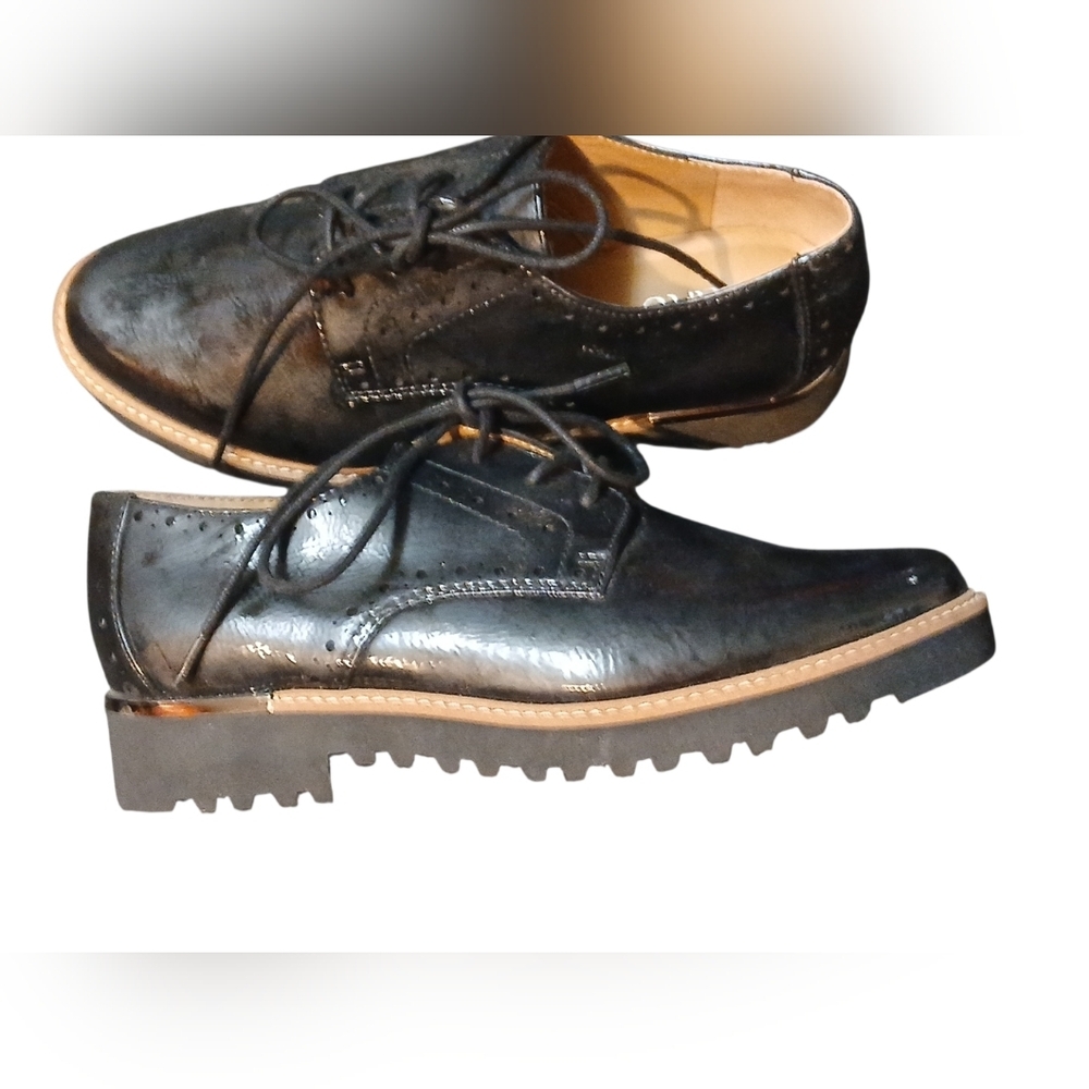 Franco Sarto -NWOB Ladies Black Lace Up Comfortable & Supportive, Non-slip Shoes - Picture 10 of 12